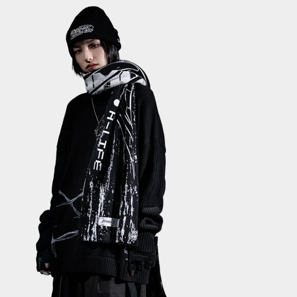 Enshadower Accessories - ENSHADOWER Knit Scarf Graphic